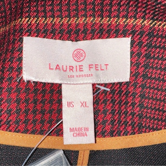 Zara Red Blazer Wrap-Front Wool-Blend - Picture 13 of 16